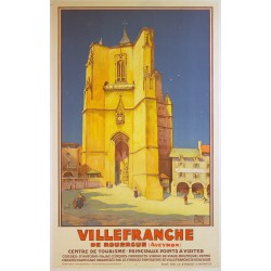 Aff. 61x100cm - Villefranche de Rouergue