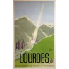 Aff. 62x101cm - SNCF Lourdes 1947