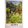 Aff. 62x97cm - SNCF Alpes