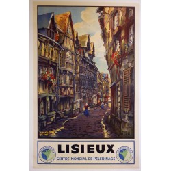 Aff. 62x96cm - Lisieux Chemins de fer de l'Etat