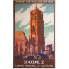 Aff. 60,5x99cm - Rodez Syndicat d'initiatives de l'Aveyron