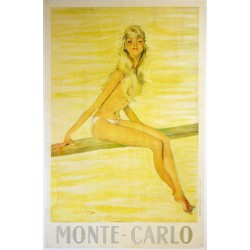 Aff. 63x97cm - Monte Carlo Pin-up Plongeoir