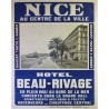 Aff. 75,5x98,5cm - Nice Affiche photographique Hotel Beau-Rivage