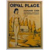 Aff. 38x52cm - Orval Plage St Amand sur Cher