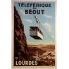 Aff. 39x60cm - Lourdes Téléphérique du Béout