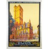 Aff. 77x106cm - Dijon Capitale de la Bourgogne PLM