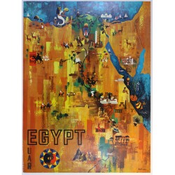 Aff. 67,5x92cm - Egypte UAR
