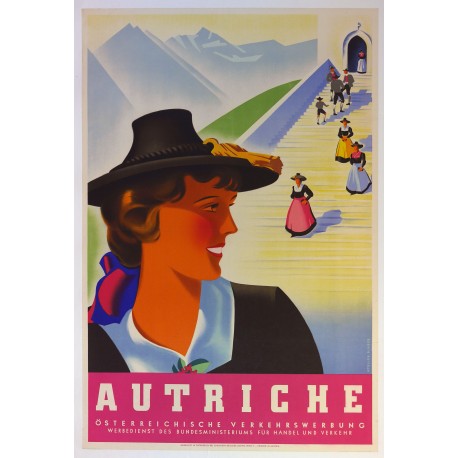 Aff. 62,5x94cm - Autriche Osterreichische Verkehrswerbung