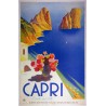 Aff. 61x98cm - Italie Capri Isola del Sol