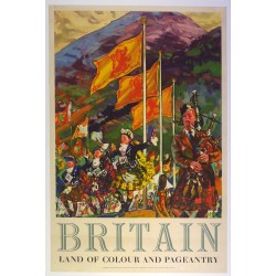 Aff. 48x72cm - Royaume-Uni Britain Land of Colour and Pageantry