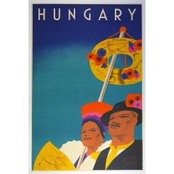 Aff. 62x93cm - Hongrie Hungary (Couple)