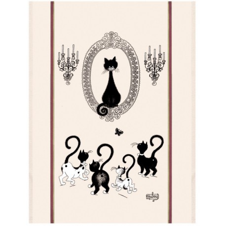 Grand Torchon - Dubout Portrait de Chat