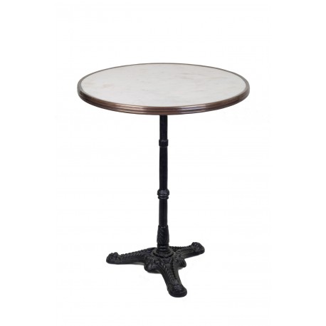 Table de Bistrot 61cm - Marbre Blanc