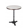 Table de Bistrot 61cm - Marbre Blanc