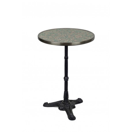 Table de Bistrot 61cm - Granit Gris/Rose