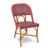 Chaise en Rotin - Valence Losanges Rouge/Bleu Marine