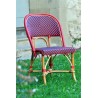 Chaise en Rotin - Valence Losanges Rouge/Bleu Marine