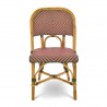 Chaise en Rotin - Valence Losanges Vert/Rose