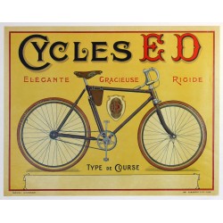 Aff. 63x49cm - Cycles ED Elegante Gracieuse RIgide