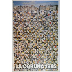 Aff. 60x93cm - Copa del Mundo de Football Espana 1982 La Coruna