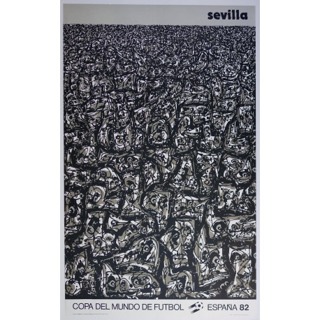 Aff. 60x93cm - Copa del Mundo de Football Espana 1982 Sevilla