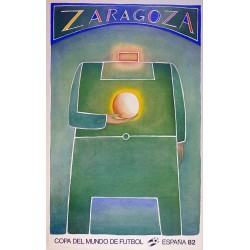Aff. 60x96cm - Copa del Mundo de Football Espana 1982 Zaragoza