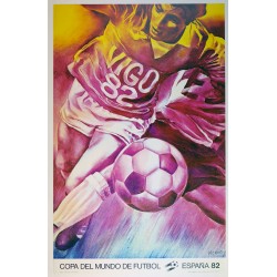 Aff. 60x93cm - Copa del Mundo de Football Espana 1982 Vigo