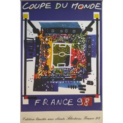 Aff. 60x90cm - Coupe du Monde France 98 Edition Limitée