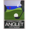 Aff. 54x73cm - Anglet Golf L'océan et la Forêt