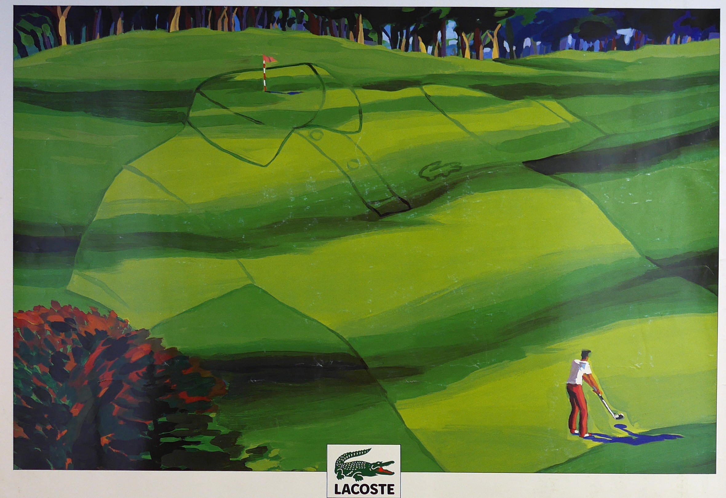 80x60cm Lacoste Golf Ombre Chemise Anonyme Boutique Clouet