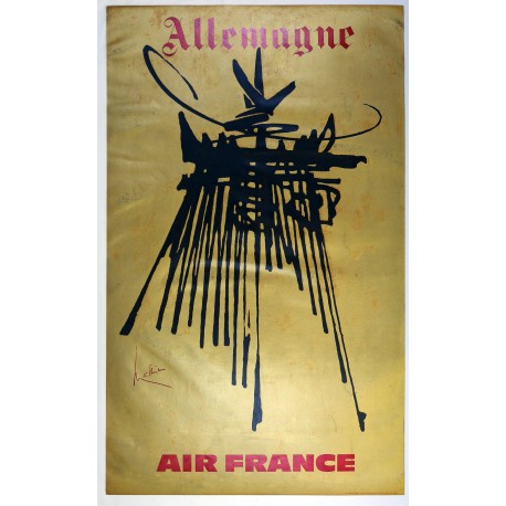 Aff. 60x98cm - Air France Allemagne
