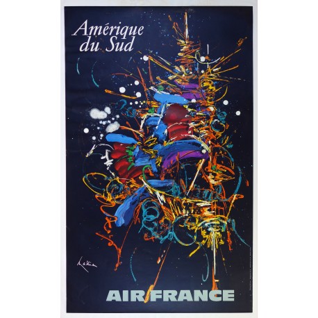 Aff. 60x99cm - Air France Amérique du Sud