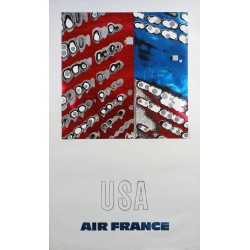 Aff. 60x100cm - Air France USA