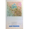 Aff. 60x100cm - Air France Inde dédicassée par l'auteur