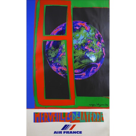 Aff. 60x100cm - Air France Merveilles de la Terre