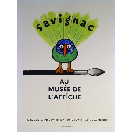 Aff. 45x63cm - Savignac au Musée de l'Affiche