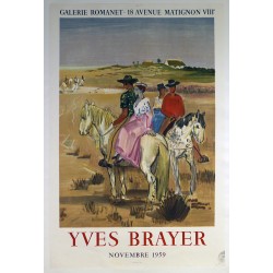 Aff. 52x78cm - Galerie Romanet Yves Brayer Novembre 1959