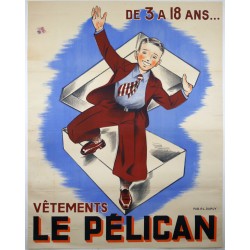 Aff. 106x134cm - Vêtements Le Pélican de 3 à 18 ans