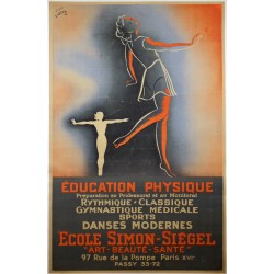 Aff. 94x145cm - Ecole Simon Siégel (Danse)