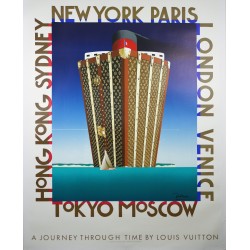 Aff. 116x151cm - Louis Vuitton a Journey Through Time (signée par l'auteur)