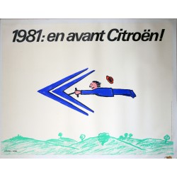 Aff. 117x153cm - 1981 : en Avant Citroën