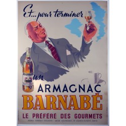 Aff. 115x159cm - Armagnac Barnabé