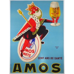 Aff. 113x154cm - Bière Amos Roi