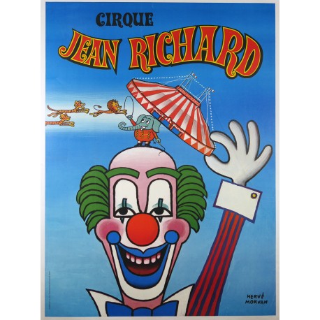 Aff. 116x157cm - Cirque Jean Richard (Clown)