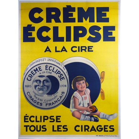Aff. 112x151cm - Crème Eclipse à la Cire Eclipse tous les Cirages