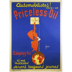 Aff. 116x155cm - Automobilistes voici la Priceless Oil