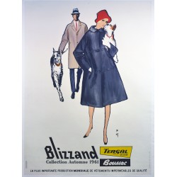 Aff. 115x159cm - Vêtements Blizzand Tergal Collection Automne 1961