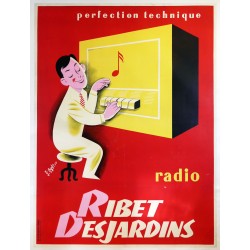 Aff. 117x158cm - Radio Ribet Desjardins