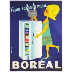 Aff. 113x152cm - Réfrigérateur Le Froid Boréal Economique