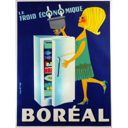 Aff. 113x151cm - Réfrigérateur Le Froid Boréal Economique